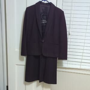 Vintage Panther Wool Plum Suit Set